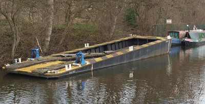 Sunk workboat